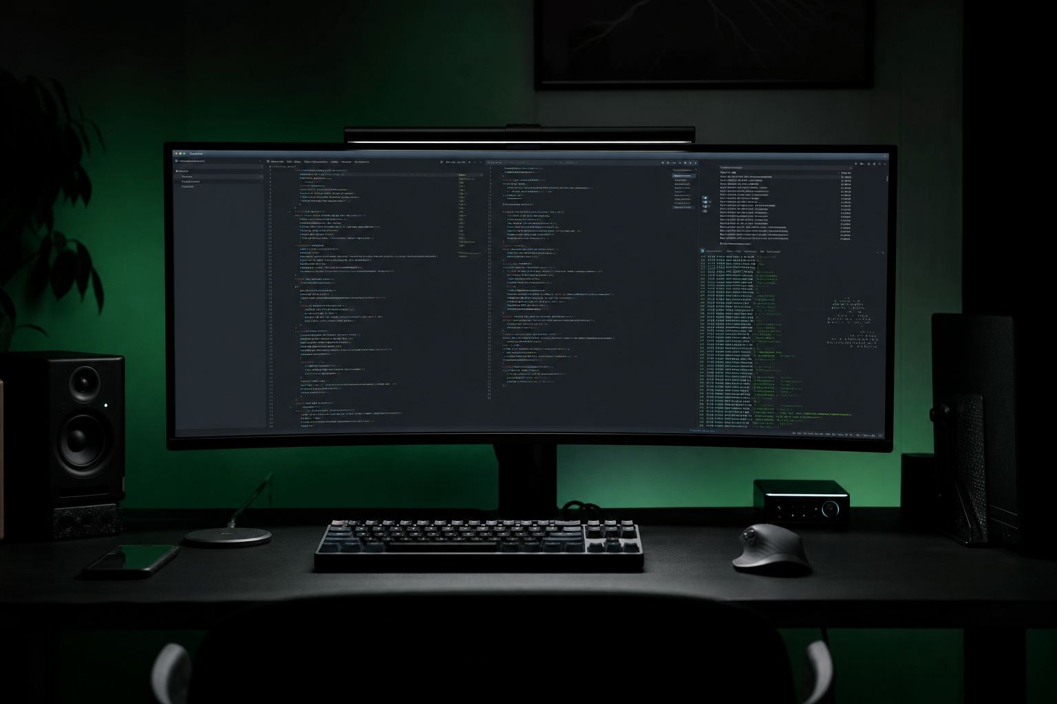 Écran d'analyse de journaux serveur avec lignes de requêtes et codes de statut